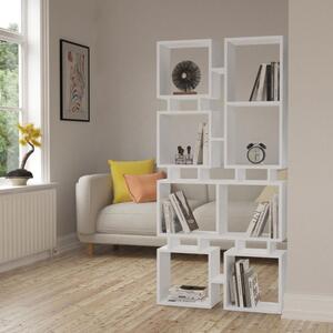 Libreria bifacciale Rail bianco 79x166,5