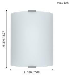 EGLO 84028 - Plafoniera GRAFIK 1xE27/60W bianco