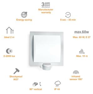 Steinel 566814 - Applique da esterno con sensore 1xE27/60W/240V L 20 S