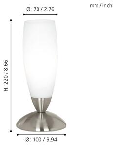 EGLO 82305 - Lampada da tavolo SLIM 1xE14/40W