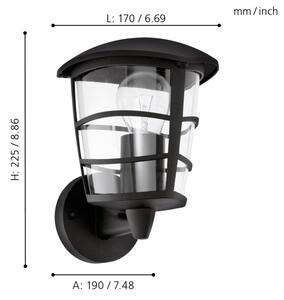 Eglo 93097 - Applique a LED da esterno ALORIA 1xE27/8,5W/230V