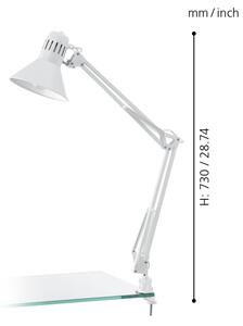 Eglo 90872 - Lampada da tavolo FIRMO 1xE27/40W/230V