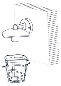 Eglo 93095 - Applique a LED da esterno ALORIA 1xE27/8,5W/230V IP44