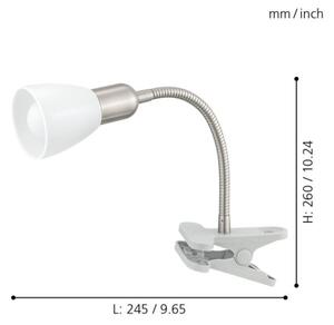 Eglo 92932 - Lampada LED con clip DAKAR 3 1xE14/4W/230V