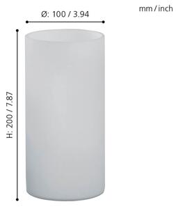 Eglo 81827 - Lampada da tavolo GEO 1xE14/60W/230V