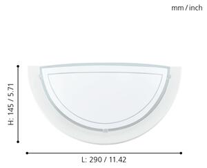 Eglo 83154 - Lampada da muro PLANET 1 1xE27/60W/230V
