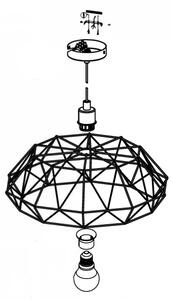 Eglo 49488 - Lampadario CARLTON 2 1xE27/60W/230V