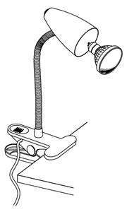 Eglo 94329 - Lampada LED con morsetto RICCIO 1xGU10-LED/3W/230V