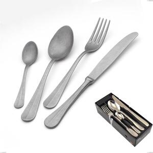 Confezione salvaspazio 24 pezzi Royal Retro, Acciaio inox 18-10 finitura vintage, spessore 2.5 mm