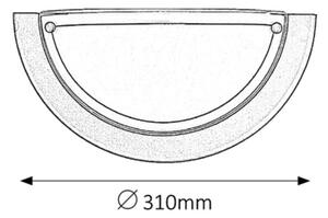 Rabalux 5163 - Applique UFO 1xE27/60W/230V