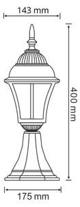 Lampada LED da esterno PARIS 2 1xE27-LED/4,9W/230V