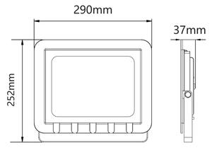 Riflettore LED da esterno LED/100W/230V 6500K IP65