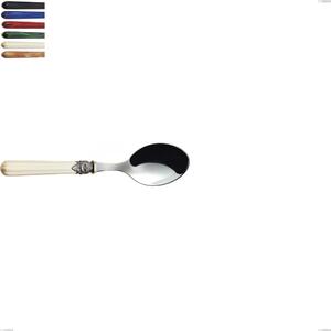 Cucchiaino moka versailles, Acciaio 18/10 AISI 304 Lucido manicatura acrilico , lunghezza 138 mm