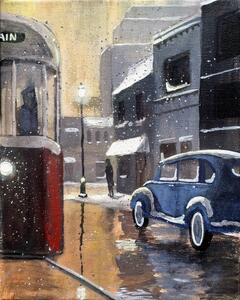 Illustrazione Streetcar in the Rain, Dave Rheaume Artist