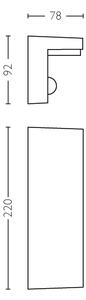 Philips 16484/93/P0 - Lampade LED da esterno con sensore BUSTAN 2xLED/4,5W IP44