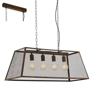 Eglo 49799 - Lampada a sospensione AMESBURY 4xE27/60W
