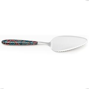 Pala torta vero damasco, acciaio 18.0 nickel free, manicatura pbt sublimato acciaio lucido, lunghezza 257 mm