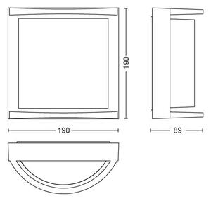 Philips 17391/93/P0 - Applique a LED da esterno SAMONDRA LED/12W IP44