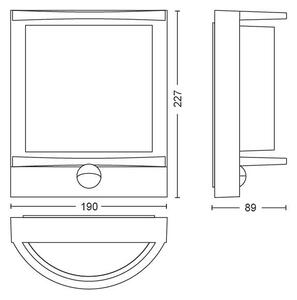 Philips 17392/93/P0 - Applique a LED da esterno SAMONDRA LED/12W IP44