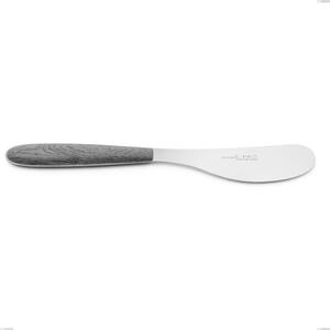 Spalmaburro piccolo vero olmo grigio, acciaio 18.0 nickel free, dimensione 152 mm manicatura pbt sublimato acciaio lucido, lunghezza 160 mm