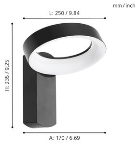 Eglo 97307 - Applique a LED da esterno PERNATE LED/11W/230V