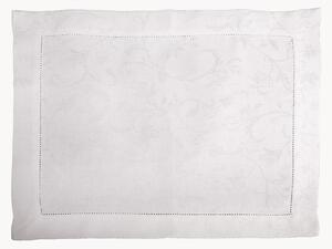 Set di 6 tovagliette americane in lino con bordino jacquard Minija