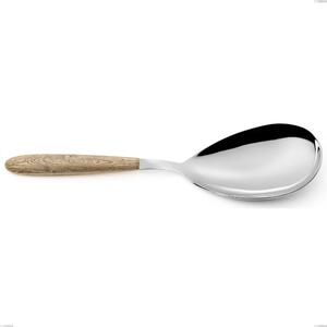 Pala riso vero pino, acciaio 18.0 nickel free, manicatura pbt sublimato acciaio lucido, lunghezza 260 mm