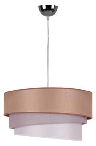 Duolla - Lampadario a sospensione con filo TRIO 1xE27/40W/230V diametro 45 cm marrone/grigio/argento