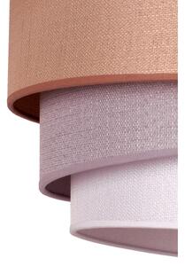 Duolla - Lampadario a sospensione con filo TRIO 1xE27/40W/230V diametro 45 cm marrone/grigio/argento