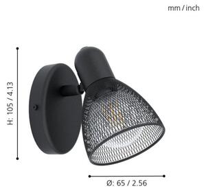 Eglo 98621 - Luce Spot da parete CAROVIGNO 1xE14/28W/230V