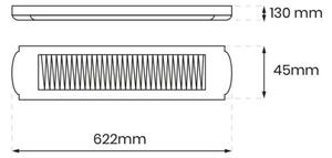 Lampada fluorescente 2xG13/18W/230V