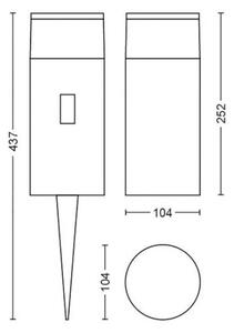 Philips 17420/30/P7 Hue CALLA LED RGB dimmerabile esterno 8W 24V IP65