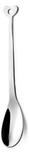 Cucchiaino Cappuccino e Macedonia CADEAU in acciaio 18.10 AISI430 126 mm cuore inox lucido