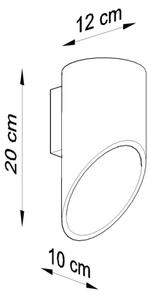 Applique PENNE 20 1xG9/40W/230V nero