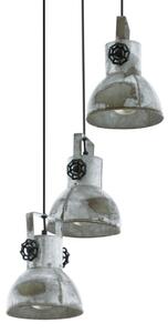 Eglo 79371 - Lampadario a sospensione con cavo BARNSTAPLE 3xE27/40W/230V marrone/patina