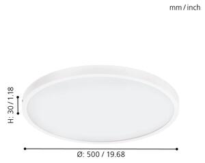 Eglo 97275 - Plafoniera dimmerabile a LED FUEVA 1 LED/25W/230V