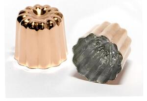 Stampo Scanalato in rame Massiccio � 5,5xh 5,0 cm in rame massiccio