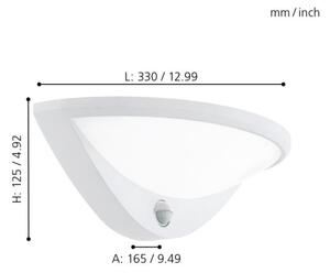 Eglo 97311 - Lampada LED da esterno con sensore BELCREDA LED/9,3W/230V IP44