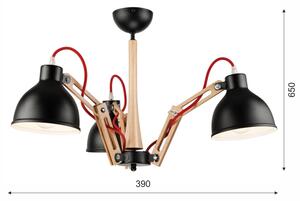 Plafoniera MARCELLO 3xE27/60W/230V da soffitto