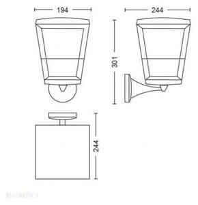 Philips 17439/30/P7 Hue ECONIC LED RGBW esterno 15W 230V IP44