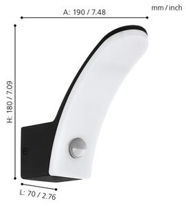 Eglo 98149 - Lampada da esterno LED con sensore FIUMICINO LED/11W/230V IP44