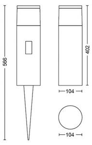 Philips 17437/30/P7 - LED RGBW Lampada da esterno Hue CALLA LED/8W/24V IP65