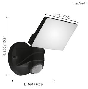 Eglo 98178 - Lampada LED da esterno con sensore PAGINO LED/15W/230V IP44