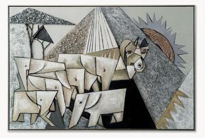 Quadro su tela dipinto a mano Sunrise