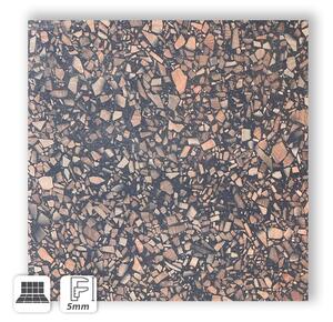 MARMO TERRAZZO LUCIDO I NATURALI 80x80 - GRES SOTTILE IN GRES EFFETTO TERRAZZO NERO LUCIDO