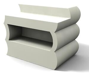 Bancone Clipper in poliestere 1450x880xh 1105 mm bianco