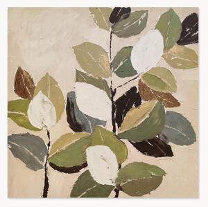 Quadro su tela dipinto a mano Foliage