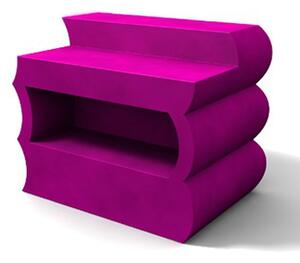 Bancone Clipper in poliestere 1450x880xh 1105 mm viola