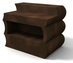 Bancone Clipper in poliestere 1450x880xh 1105 mm bronzo