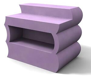Bancone Clipper in poliestere 1450x880xh 1105 mm glicine